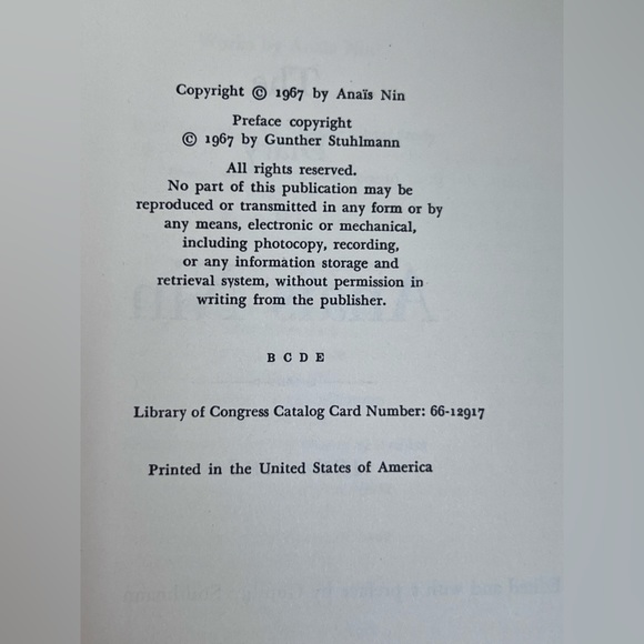 ANÁIS NIN Diaries complete 6 book series with 3 first edition and a signed copy - Picture 12 of 17